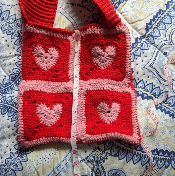 Crochet heart bag - Picture 4 of 5